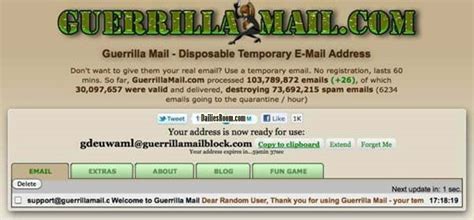 guerrilla mail|what happened to guerrilla mail.